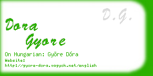 dora gyore business card