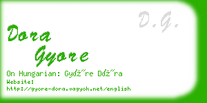 dora gyore business card